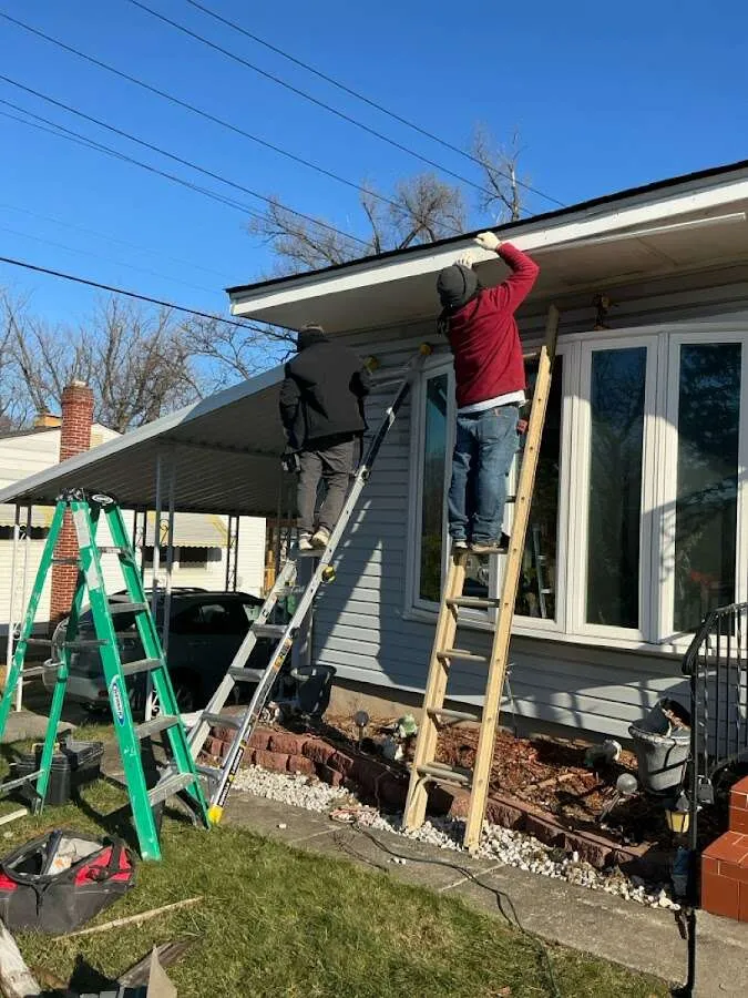 Restoration crew performing exterior repair in Winter Park